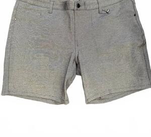 NEW STEELE men's knit shorts in grey